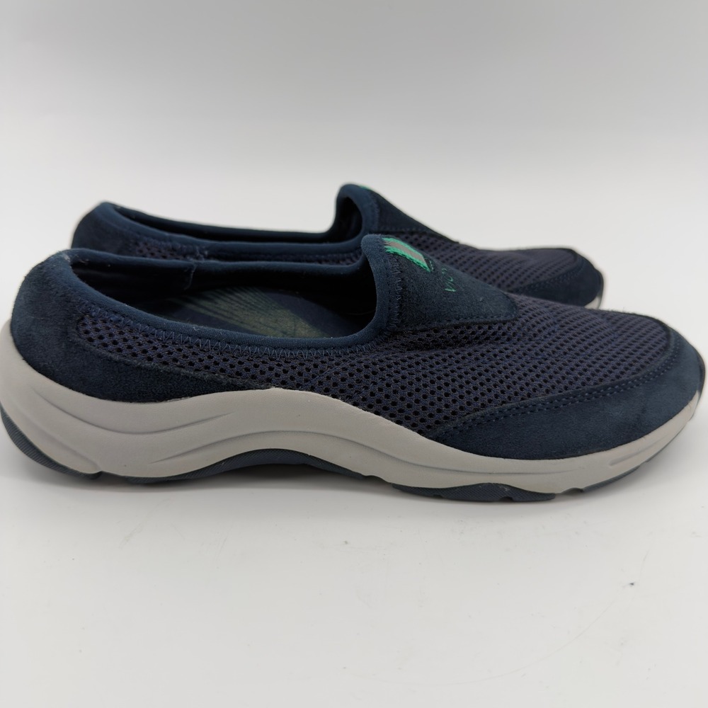 Vionic Heritage 331 Navy Blue Mesh Suede Slip On Walking Shoes Womens 7